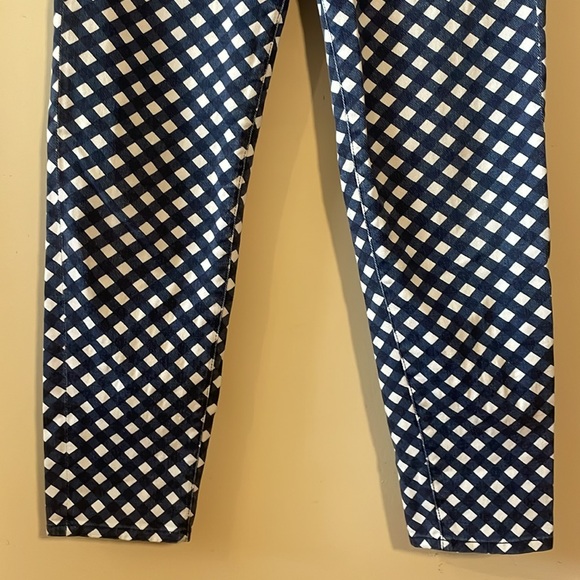 2/$30 Kate Spade Broome Street Gingham Denim Cropped Jean Pants Size 28 - Picture 5 of 15